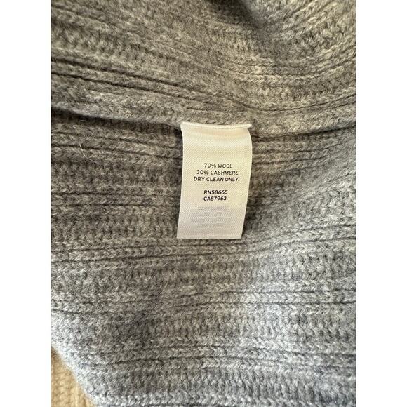 Colorblock Wool Cashmere Blend Turtleneck Women Sweater Classy Old Money XS - Picture 9 of 10